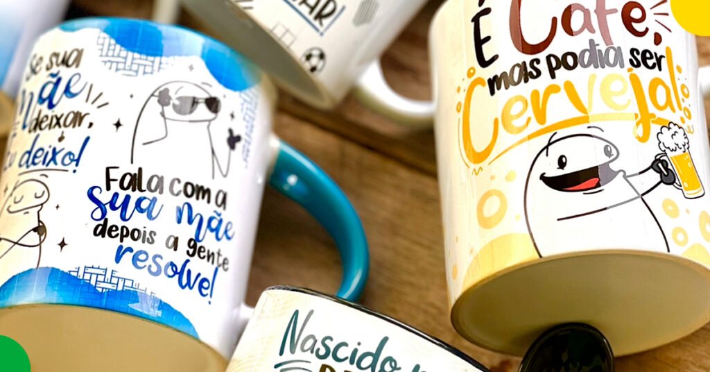 Canecas sublimadas são ótima opção para ganhar dinheiro